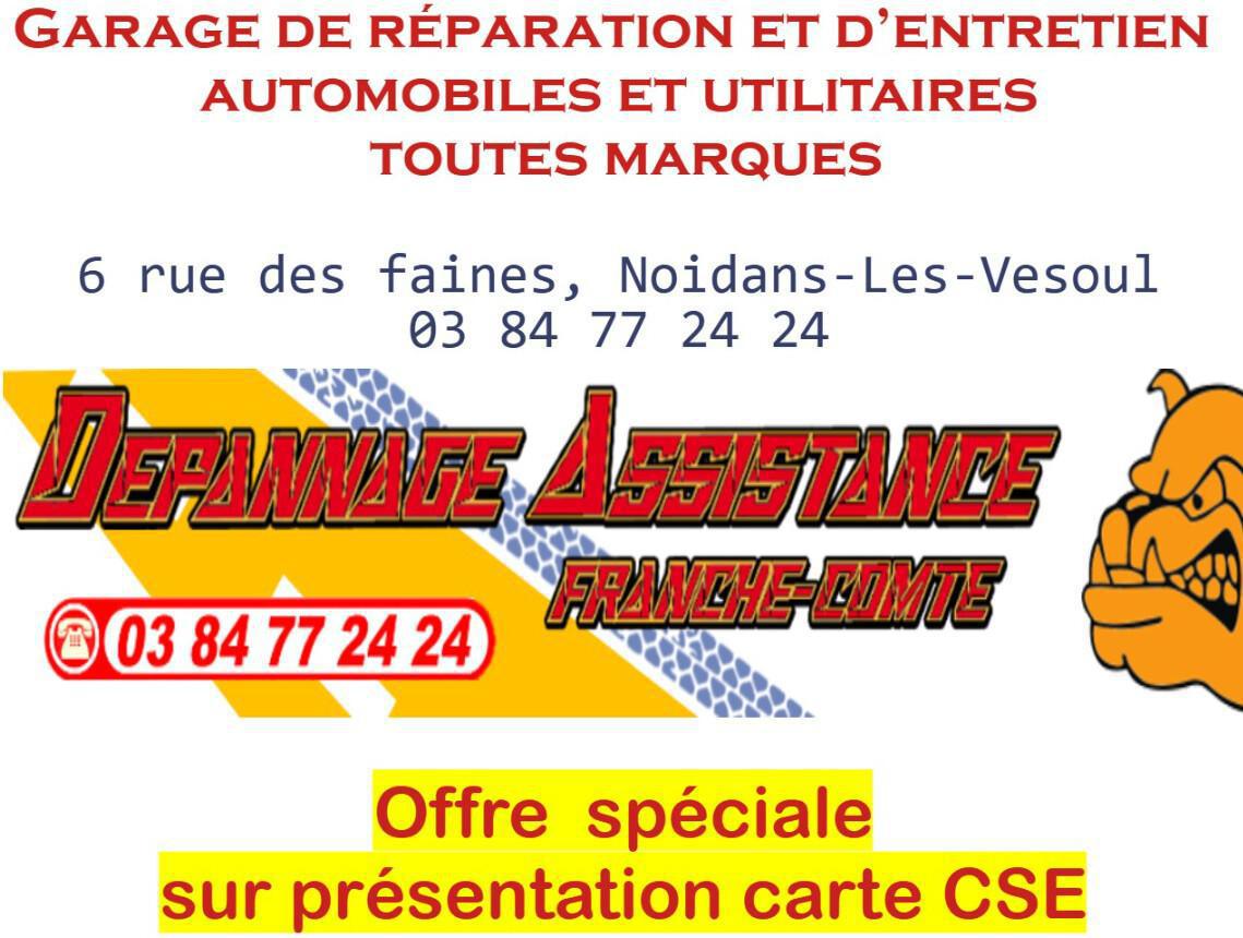Offre spéciale Dépannage Assistance Franche-Comté