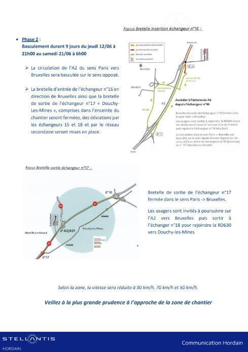 📢⚠️travaux autoroute