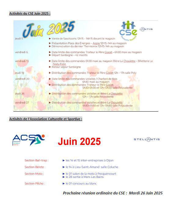 Compte-rendu du CSE ordinaire du 27/05/25