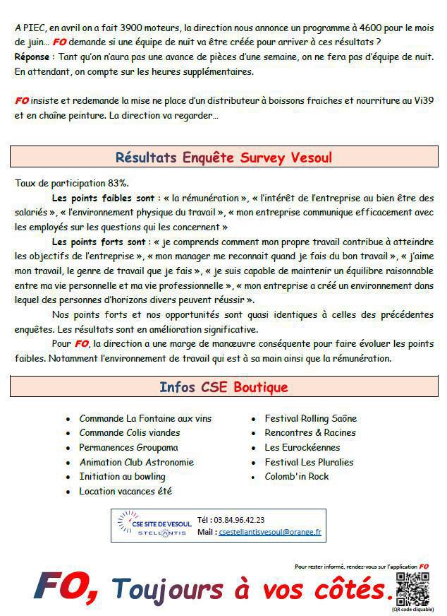 Compte rendu CSE du 27 Mai 2025