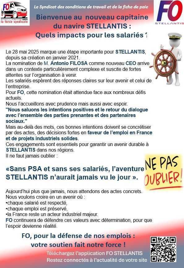 Bienvenue Mr FILOSA A.