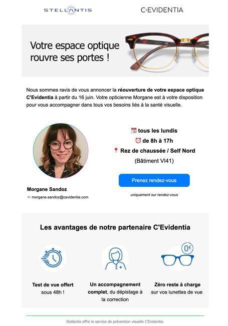 Réouverture de votre service optique