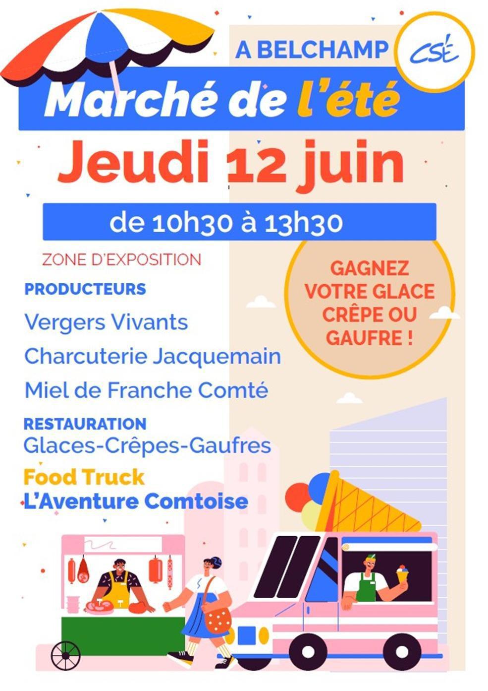 Le 12 juin: Marché de l'été à BELCHAMP 