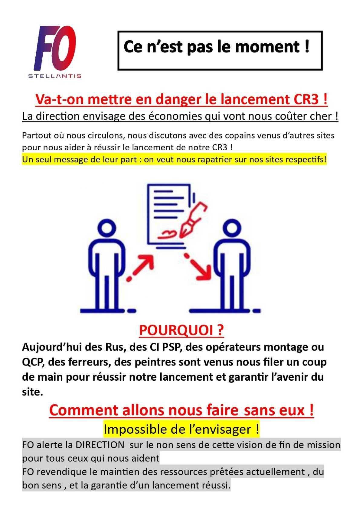 FO Rennes, Ce n'est pas le moment!