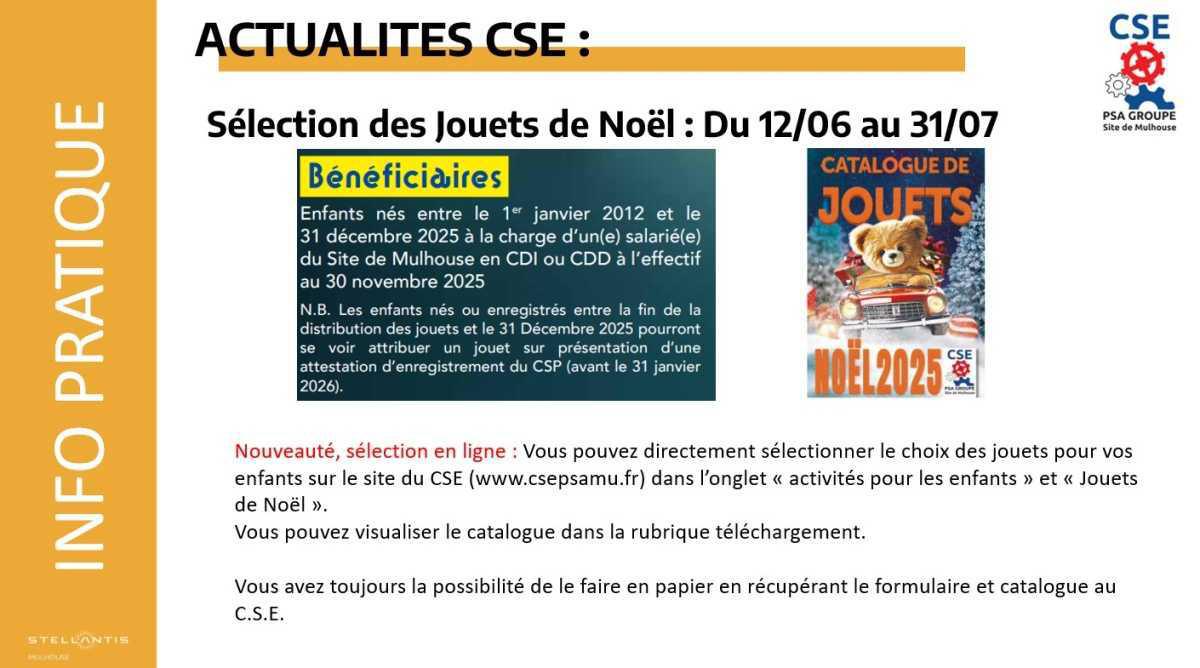 MU: CSE SELECTION DES JOUETS DE NOEL