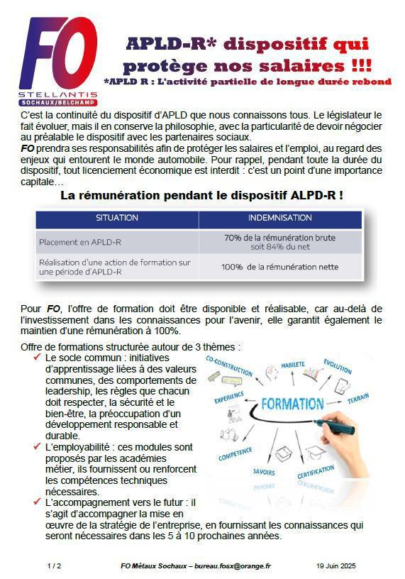 Qu'est ce que l'APLD-R...