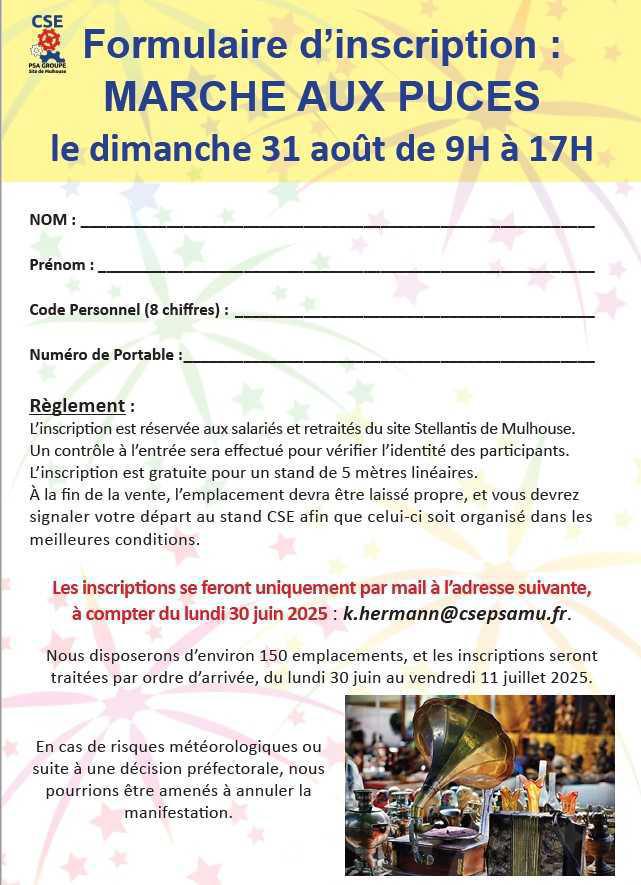 MU: FETE DE RENTREE DU CSE