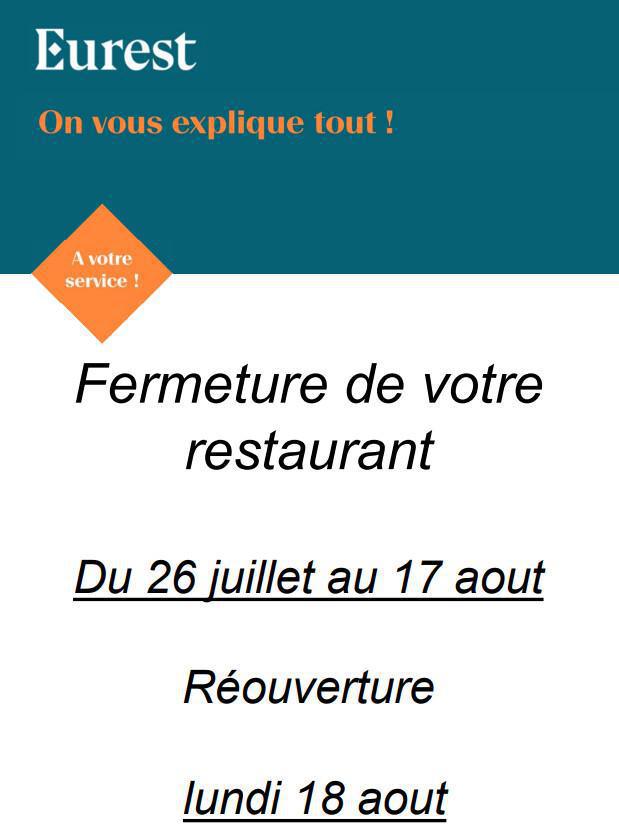 Fermeture du Self