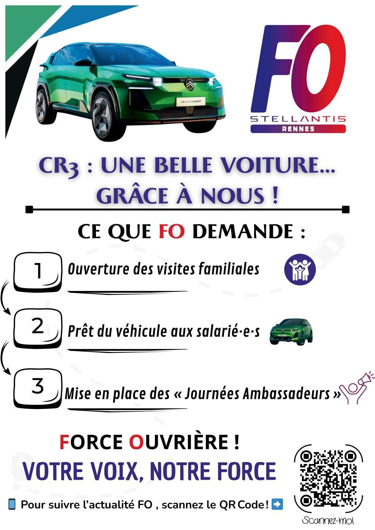 CR3 : UNE BELLE VOITURE... CE QUE FO DEMANDE : 