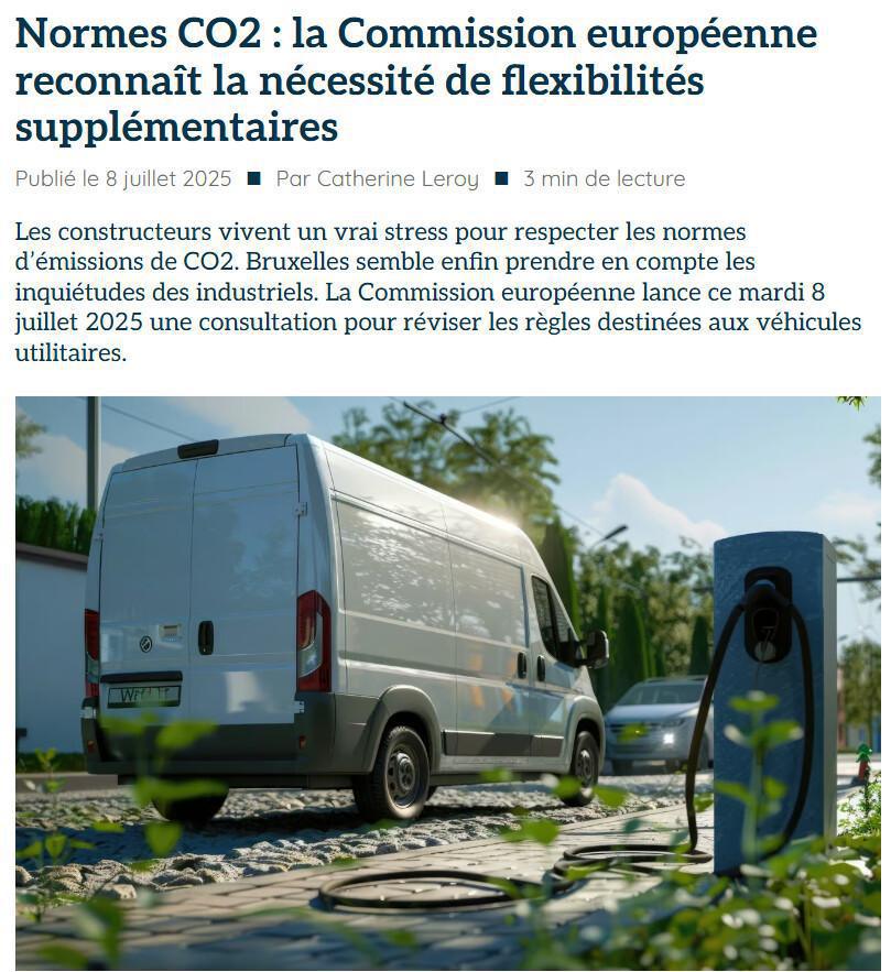 Réaction à Bruxelles sur les normes CO2 pour les véhicules utilitaires !
