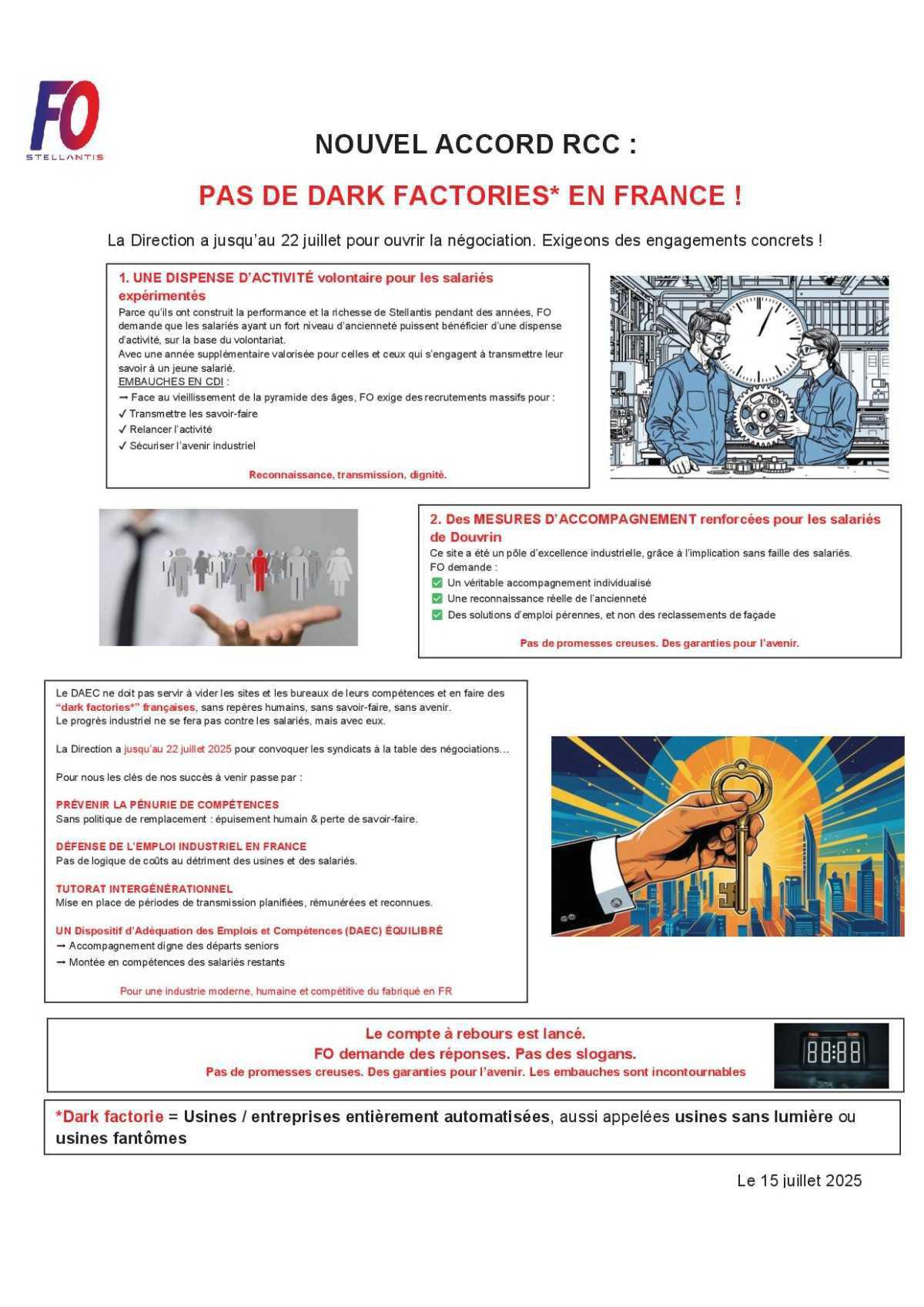RAPPEL : Nouvel accord RCC le 22 juillet à 13H.