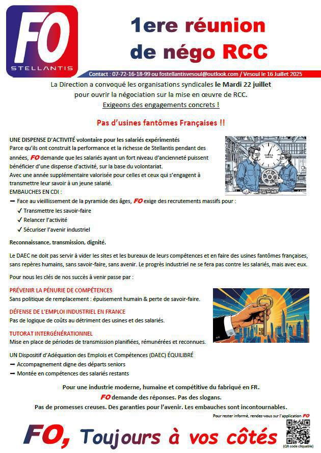 1ere réunion de négo RCC 1ere réunion de négo RCC