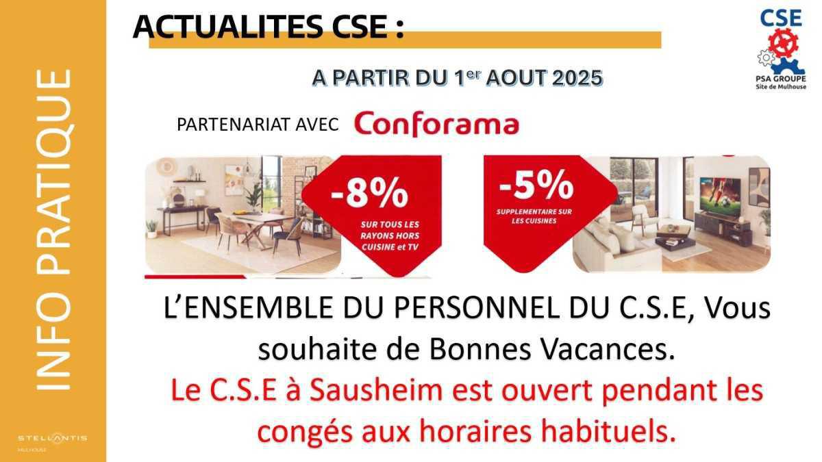 MU: ACTUALITES CSE AOUT 2025