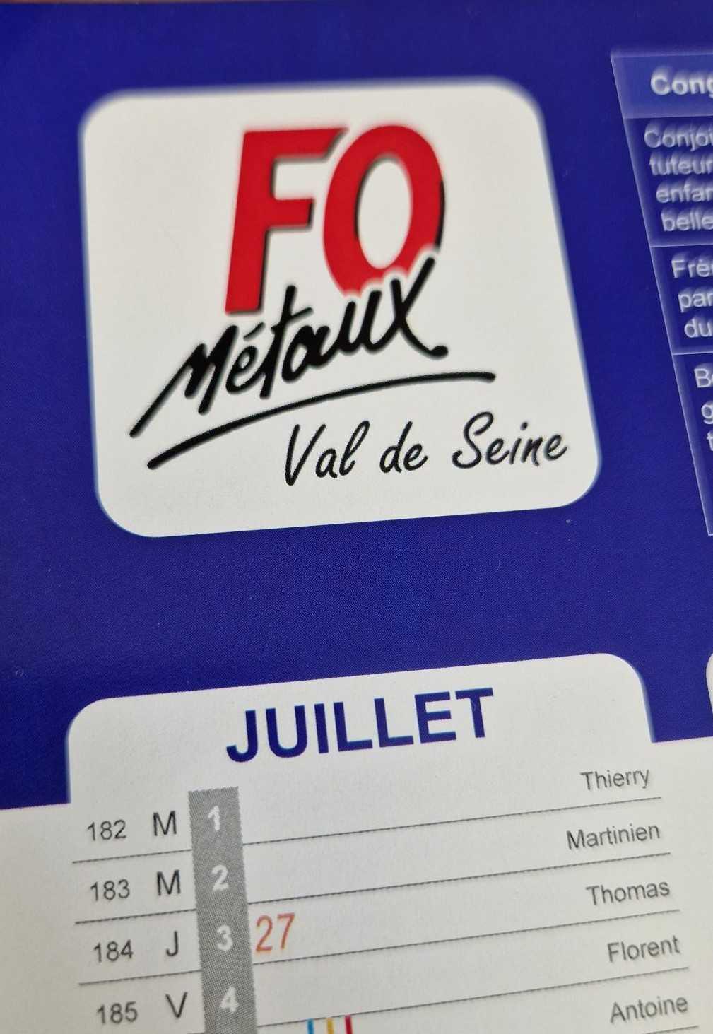 AGENDAS DE JUILLET