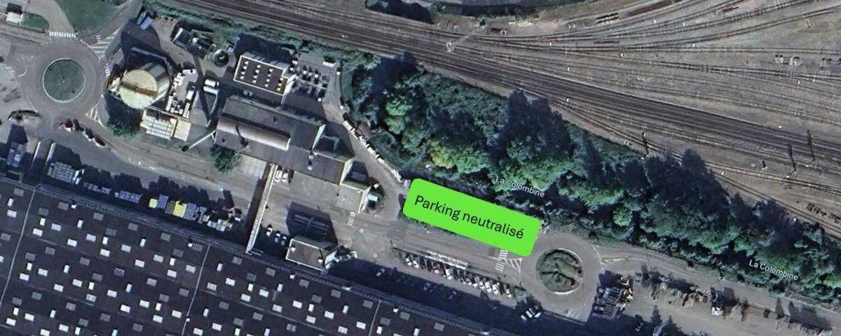 Neutralisation parking en face chaine peinture