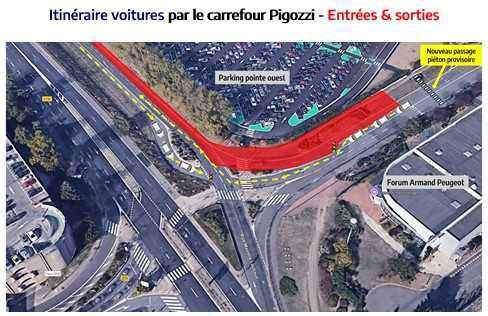 CAMPUS : TRAVAUX DU CARREFOUR PIGOZZI - mise en place d'une circulation alternée du 26 au 29 aout