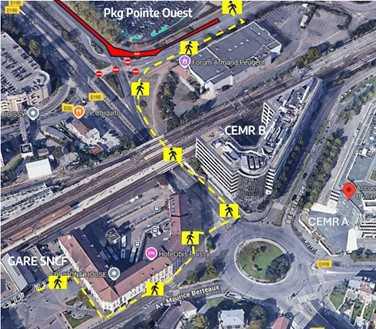 CAMPUS : Accès piétons au grEEn-campus est modifié en raison des travaux du carrefour Pigozzi CAMPUS : Accès piétons au grEEn-campus est modifié en raison des travaux du carrefour Pigozzi
