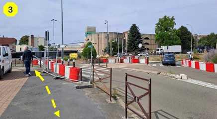CAMPUS : Accès piétons au grEEn-campus est modifié en raison des travaux du carrefour Pigozzi 