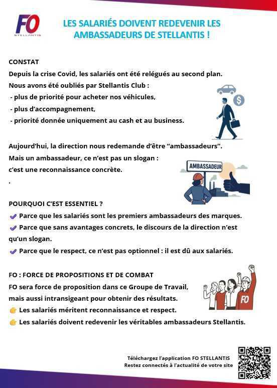 GT STELLANTIS CLUB: REVENDICATIONS FO