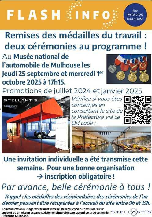 MU: CEREMONIE MEDAILLE DU TRAVAIL