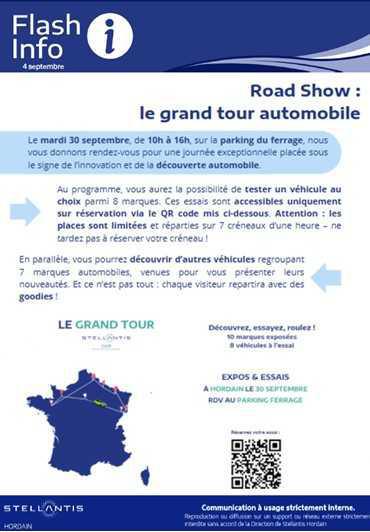 Road Show " le grand tour automobile"