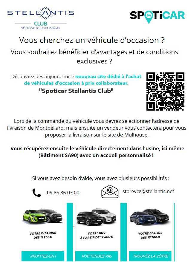MU: VEHICULE D'OCCASION LIVRAISON SUR LE SITE DE MULHOUSE