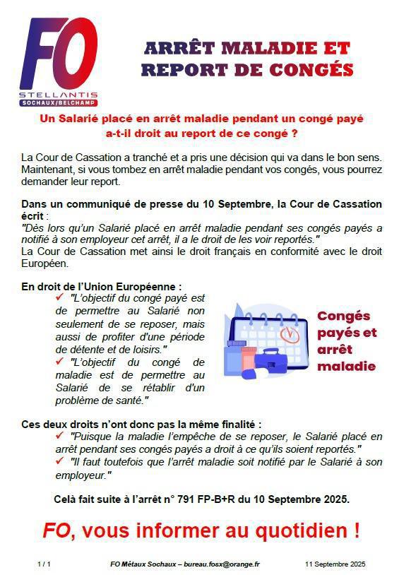 ...vos droits, FO vous informe,