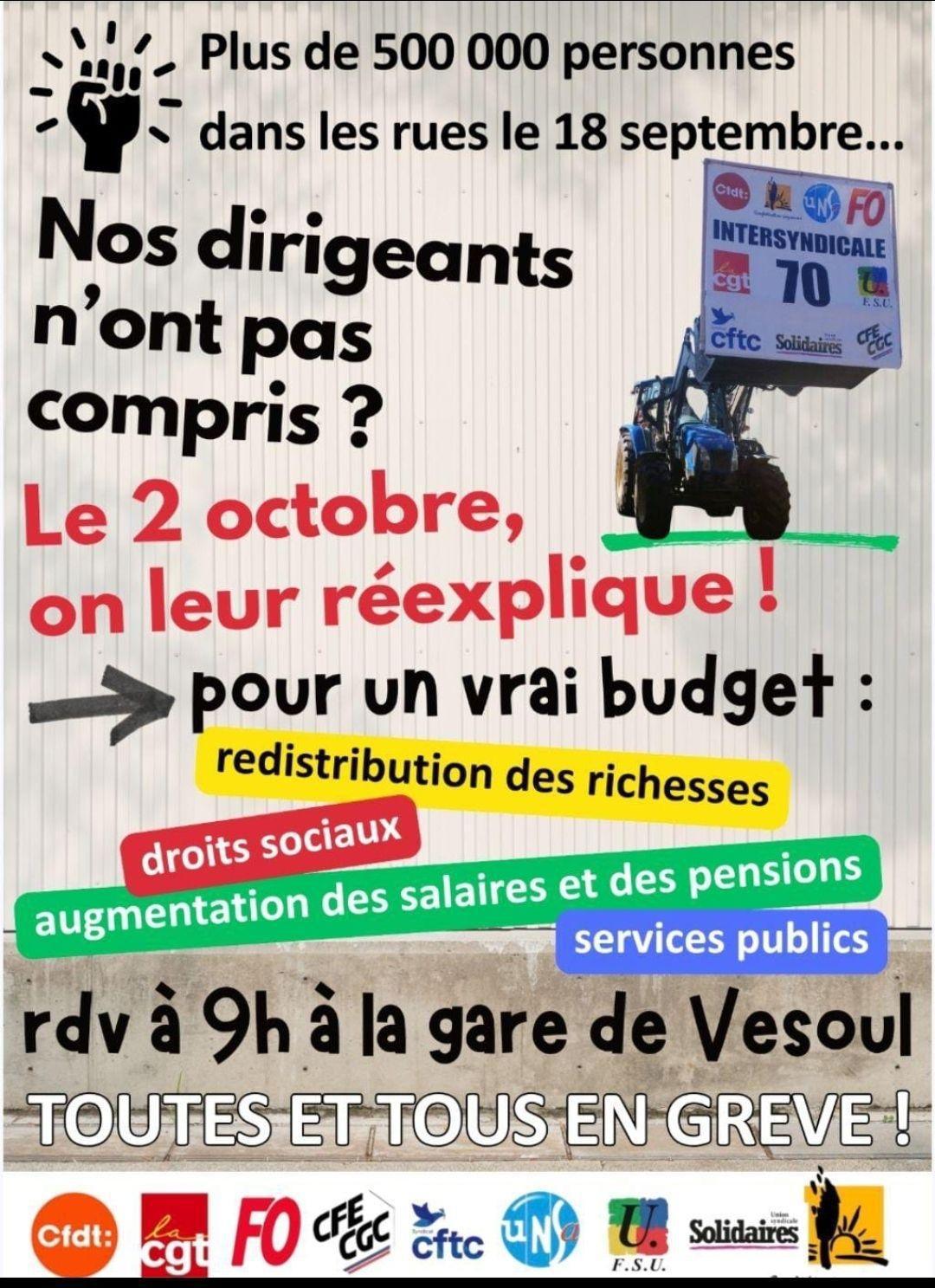 Manifestation du 2 Octobre