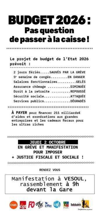 Manifestation du 2 Octobre
