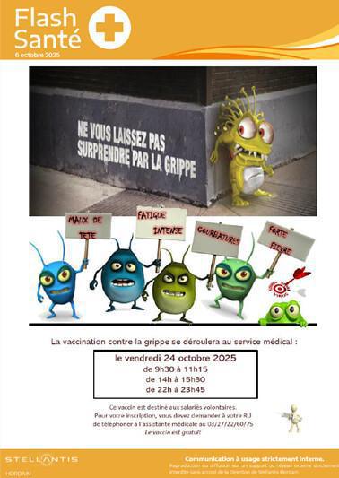 La GRIPPE est de retour penser à vous vacciné 💉🤒