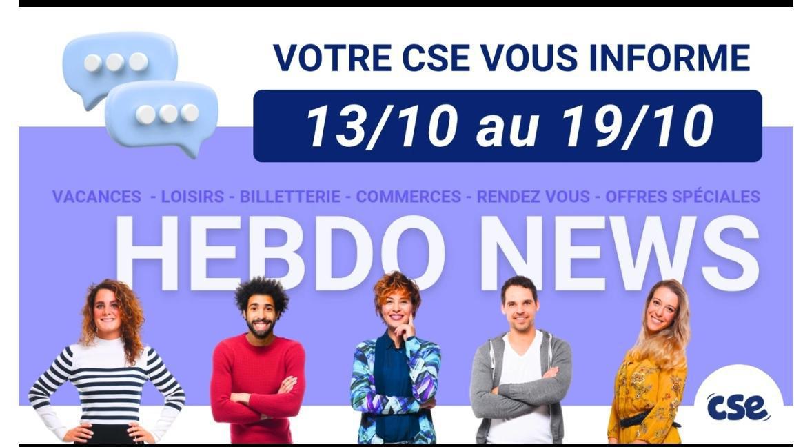 Nos évènements CSE de la semaine... 
