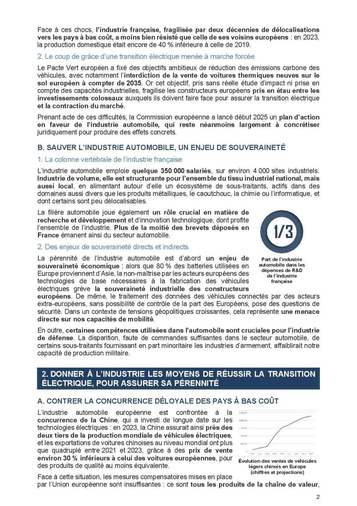 Rapport du Senat, contre un crash programmé.