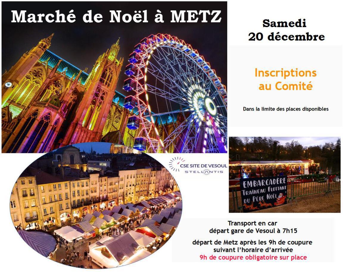 Sortie Marché de Noël à METZ
