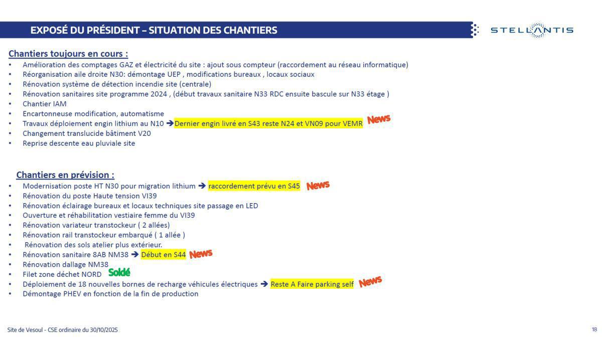 Quelques données et infos suite au CSE