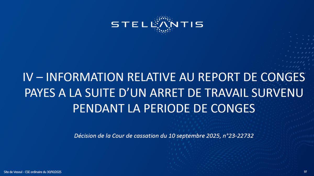 Quelques données et infos suite au CSE