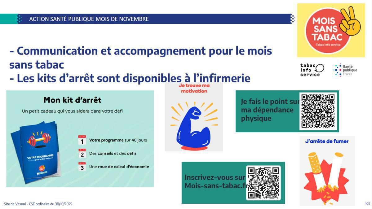 Quelques données et infos suite au CSE