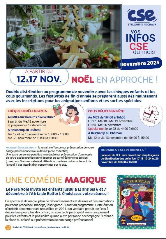..Les inFOs DE NOTRE CSE,