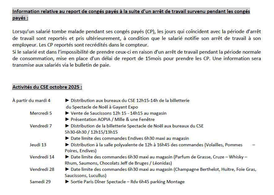 Compte-rendu CSE du 30/10/25