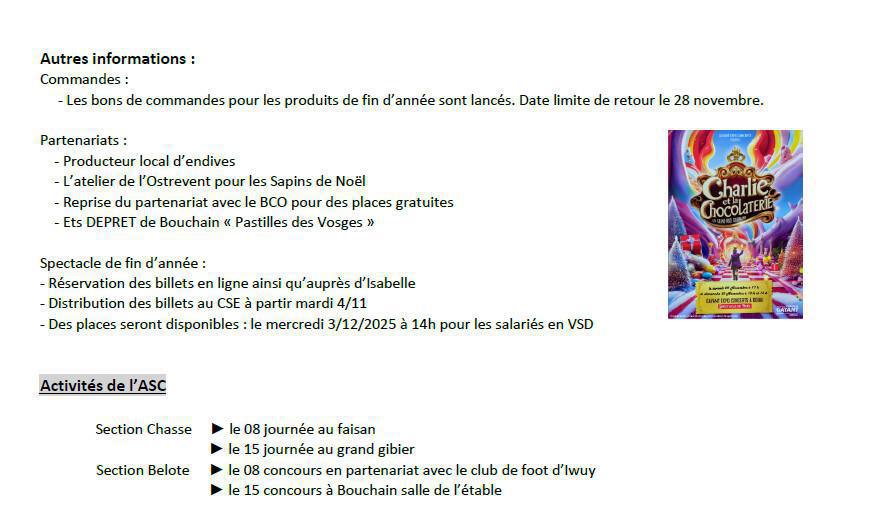 Compte-rendu CSE du 30/10/25