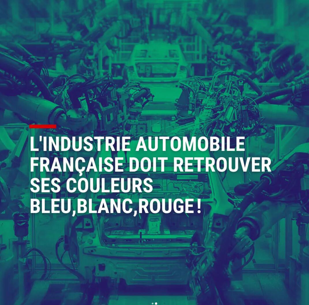Communiqué de Presse FO Métaux: L'Industrie Automobile Française doit retrouver ses couleurs Bleu, Blanc, Rouge!