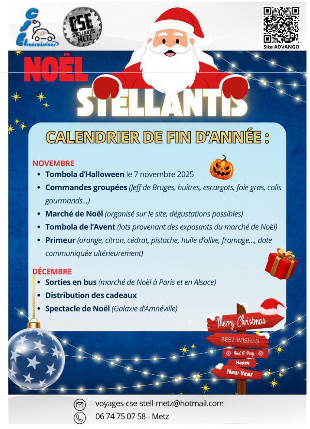 Calendrier de fin d'année
