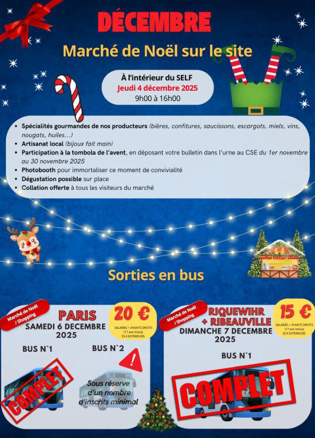 Marché de Noël sur site