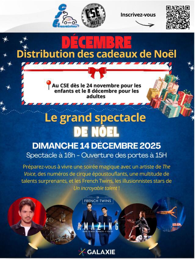 Distribution des cadeaux de Noël
