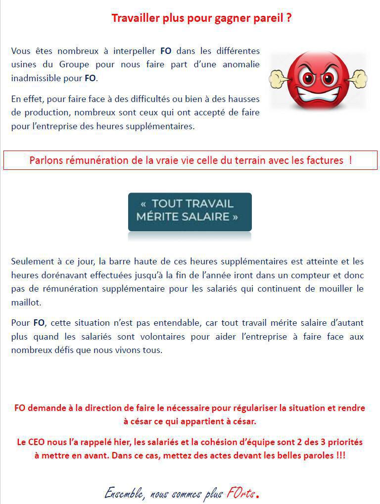 TRAVAILLER PLUS, POUR GAGNER PAREIL ?