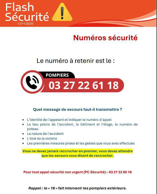 Information à savoir 🚒🆘HORDAIN