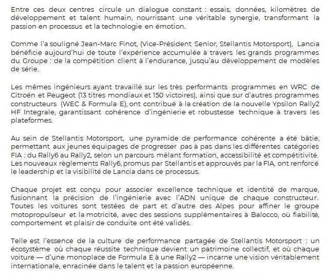 La Lancia Ypsilon Rally2 HF Integrale est officiellement « lancée ».