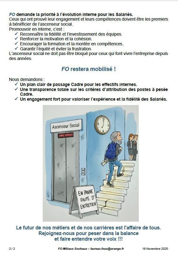 FO demande un schéma clair sur les embauches ...