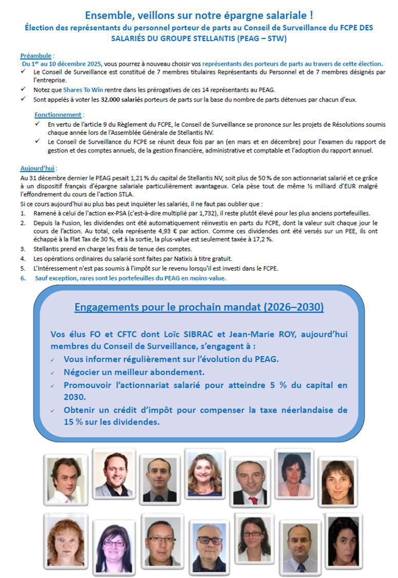 Elections PEAG 2025 du 1er au 10 décembre 2025