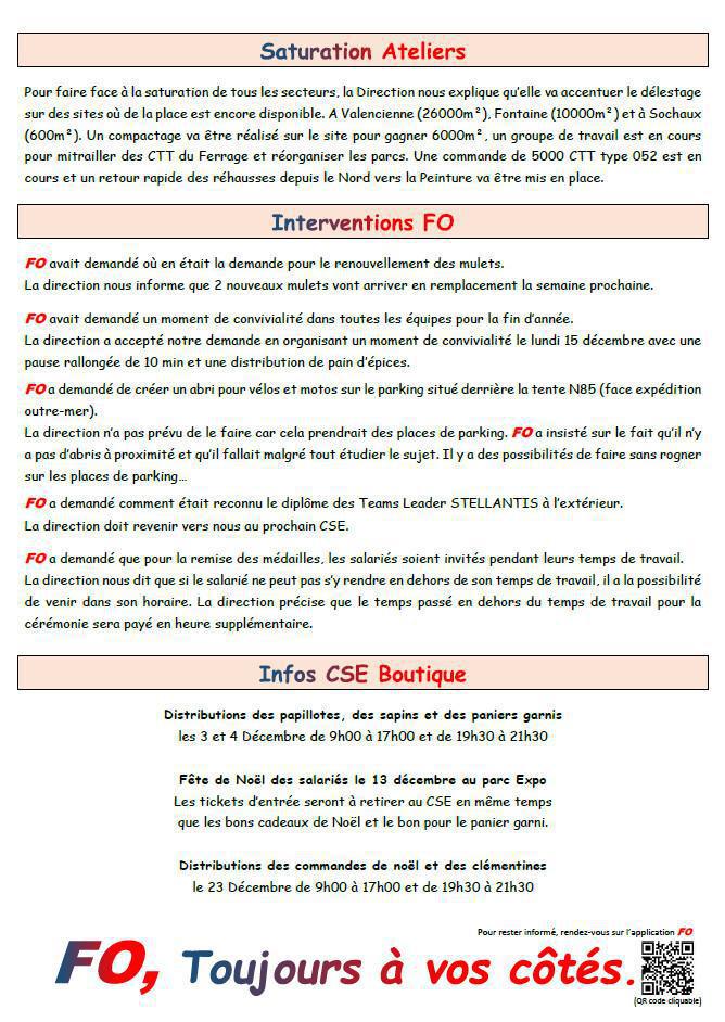 Compte rendu CSE du 27 Novembre 2025