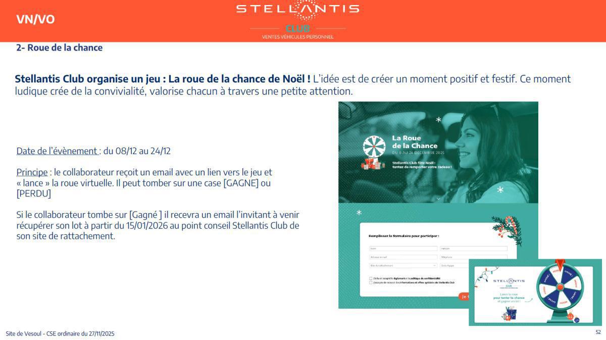 Quelques données et infos suite au CSE du 27 Novembre